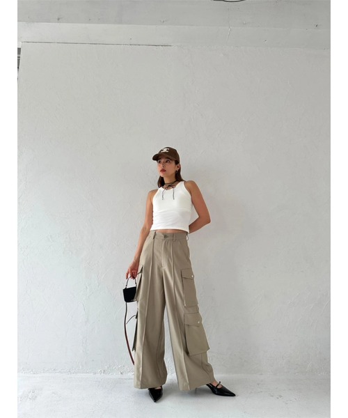 Glossy Cargo Pants（カーゴパンツ）｜TRUNC（トランクエイティー