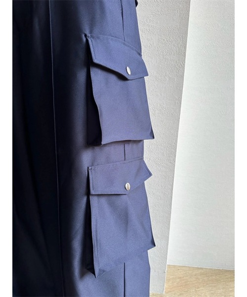 TRUNC(トランクエイティーエイト)の「Glossy Cargo Pants(カーゴパンツ・レディース・ネイビー/カーキ・FREE)」の13枚目の写真