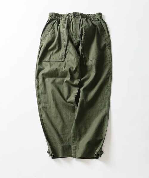 JOURNAL STANDARD relume（ジャーナルスタンダード　レリューム）の「HOUSE HOLD / ハウスホールド コットンリネンベイカーパンツ（チノパンツ・メンズ・ブラック/アイボリー/カーキ/サファリグリーン・SMALL/MEDIUM/LARGE）」の7枚目の写真