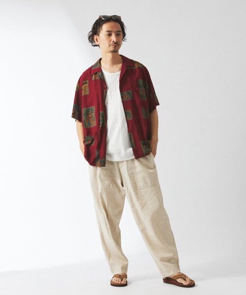 JOURNAL STANDARD relume（ジャーナルスタンダード　レリューム）の「HOUSE HOLD / ハウスホールド コットンリネンベイカーパンツ（チノパンツ・メンズ・ブラック/アイボリー/カーキ/サファリグリーン・SMALL/MEDIUM/LARGE）」の10枚目の写真