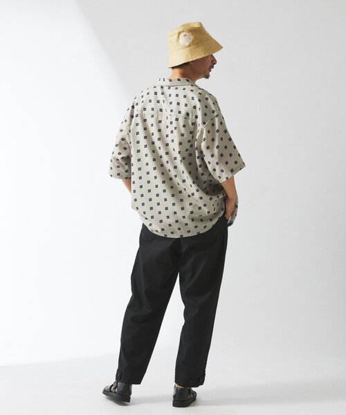 JOURNAL STANDARD relume（ジャーナルスタンダード　レリューム）の「HOUSE HOLD / ハウスホールド コットンリネンベイカーパンツ（チノパンツ・メンズ・ブラック/アイボリー/カーキ/サファリグリーン・SMALL/MEDIUM/LARGE）」の14枚目の写真