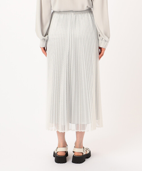 Gabardine K.T（ギャバジンケーティー）の「T／Cレース プリーツスカート（スカート・レディース・ブラック/ホワイト・9号）」の11枚目の写真