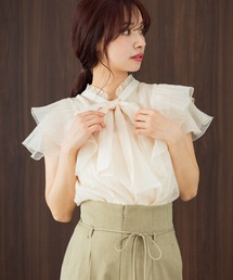 mysty woman | フレアスリーブ2WAYブラウス　 493901(シャツ/ブラウス)