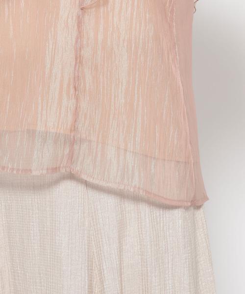 mysty woman（ミスティウーマン）の「フレアスリーブ2WAYブラウス　 493901（シャツ/ブラウス・レディース・ピンク/アイボリー/ブラック・FREE）」の18枚目の写真
