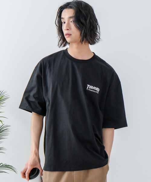 THRASHER（スラッシャー）の「【THRASHER/スラッシャー】ワンポイント 刺繍Tシャツ（Tシャツ/カットソー・メンズ・ホワイト/ブラック/グリーン・MEDIUM/LARGE）」の6枚目の写真