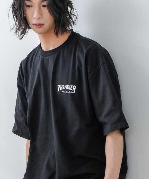 THRASHER（スラッシャー）の「【THRASHER/スラッシャー】ワンポイント 刺繍Tシャツ（Tシャツ/カットソー・メンズ・ホワイト/ブラック/グリーン・MEDIUM/LARGE）」の8枚目の写真