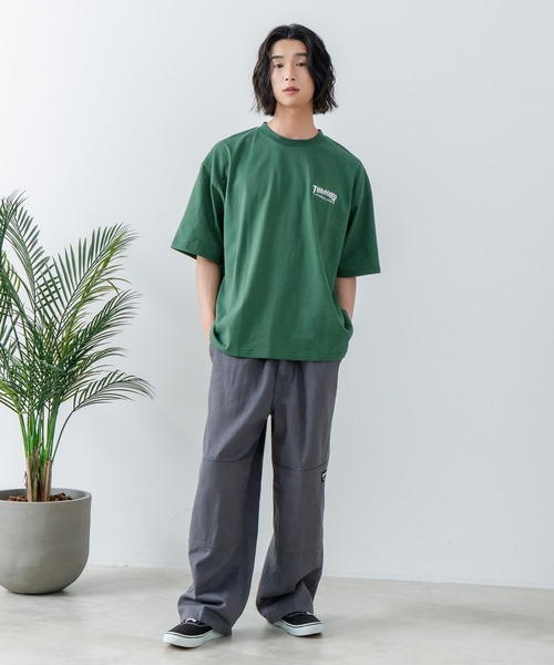 THRASHER（スラッシャー）の「【THRASHER/スラッシャー】ワンポイント 刺繍Tシャツ（Tシャツ/カットソー・メンズ・ホワイト/ブラック/グリーン・MEDIUM/LARGE）」の9枚目の写真