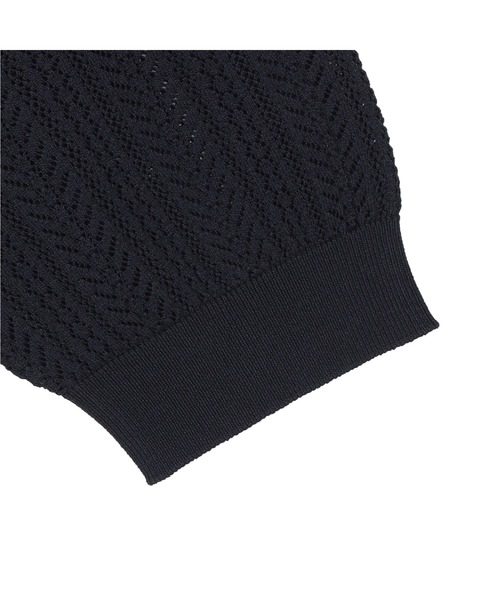 TOKYO SHIRTS(トウキョウシャツ)の「レディースニット 袖透かし プルオーバー(ニット/セーター・レディース・ブラウン/ネイビー・M/L/LL)」の9枚目の写真