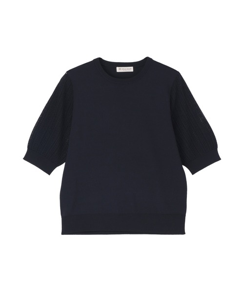 TOKYO SHIRTS(トウキョウシャツ)の「レディースニット 袖透かし プルオーバー(ニット/セーター・レディース・ブラウン/ネイビー・M/L/LL)」の12枚目の写真