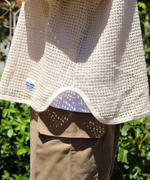 ARMY TWILL（アーミーツイル）の「【ARMY TWILL/アーミーツイル】Cotton Mesh Shirt コットンメッシュシャツ（シャツ/ブラウス・メンズ・アイボリー/ブラック・S/M/L）」の12枚目の写真