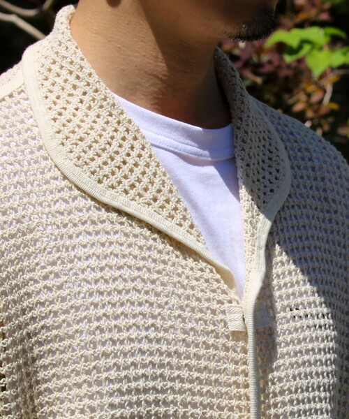 ARMY TWILL（アーミーツイル）の「【ARMY TWILL/アーミーツイル】Cotton Mesh Shirt コットンメッシュシャツ（シャツ/ブラウス・メンズ・アイボリー/ブラック・S/M/L）」の15枚目の写真