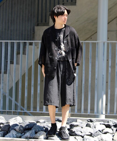 ARMY TWILL（アーミーツイル）の「【ARMY TWILL/アーミーツイル】Cotton Mesh Shirt コットンメッシュシャツ（シャツ/ブラウス・メンズ・アイボリー/ブラック・S/M/L）」の17枚目の写真
