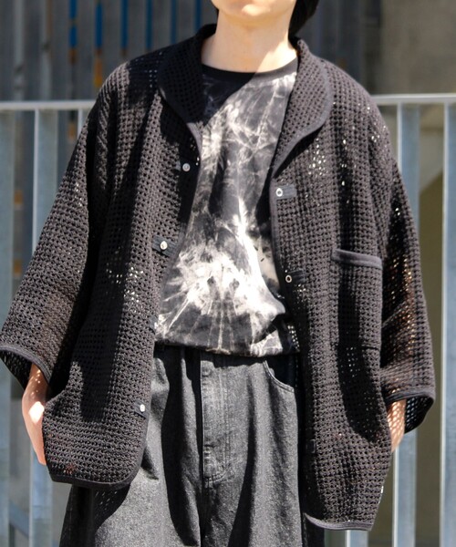 ARMY TWILL（アーミーツイル）の「【ARMY TWILL/アーミーツイル】Cotton Mesh Shirt コットンメッシュシャツ（シャツ/ブラウス・メンズ・アイボリー/ブラック・S/M/L）」の21枚目の写真