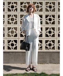 Te chichi TERRASSE | 【セットアップ可】レースセンターシームパンツ《2025summer catalog item》(その他パンツ)