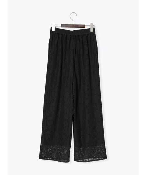 Te chichi TERRASSE(テチチテラス)の「【セットアップ可】レースセンターシームパンツ《2025summer catalog item》(その他パンツ・レディース・ブラック/オフホワイト・F)」の13枚目の写真