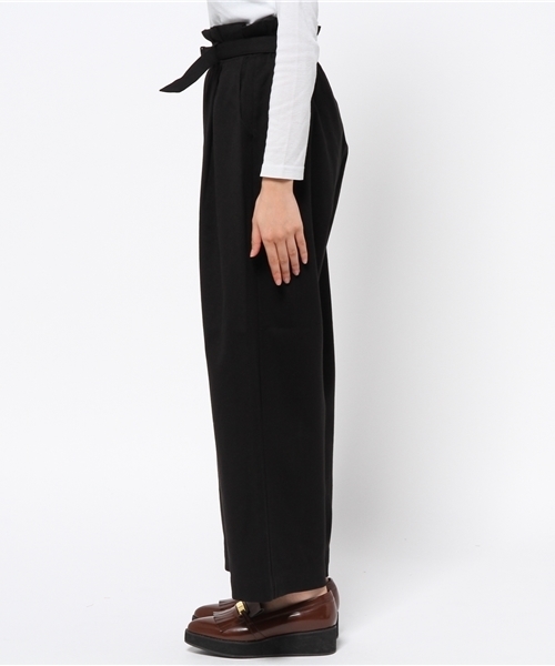 Heather（ヘザー）の「TRギャザーワイドパンツ  708237（その他パンツ・レディース・ブラック/キャメル/チェック・FREE）」の5枚目の写真