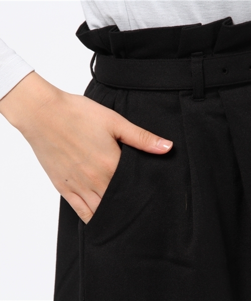 Heather（ヘザー）の「TRギャザーワイドパンツ  708237（その他パンツ・レディース・ブラック/キャメル/チェック・FREE）」の9枚目の写真