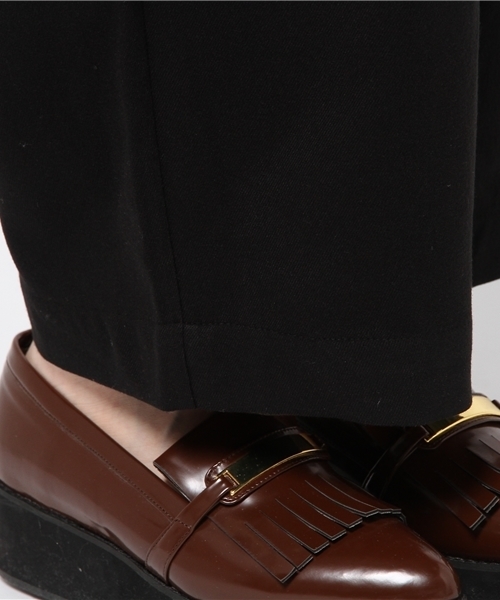 Heather（ヘザー）の「TRギャザーワイドパンツ  708237（その他パンツ・レディース・ブラック/キャメル/チェック・FREE）」の10枚目の写真