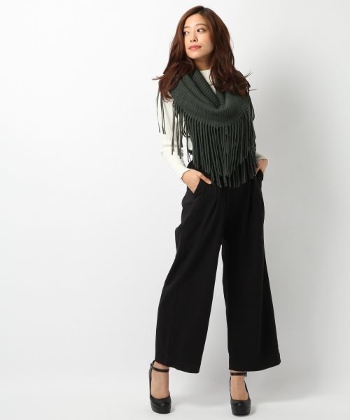 Heather（ヘザー）の「TRギャザーワイドパンツ  708237（その他パンツ・レディース・ブラック/キャメル/チェック・FREE）」の13枚目の写真