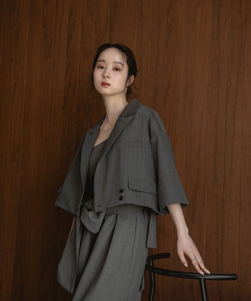 mideal（マイディール）の「tweed over jacket / ツイード