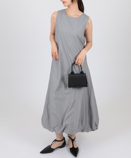 SUWDEE(スーディー)の「sleeveless drawstring balloon dress(ワンピース・レディース・ブラック/グレー・FREE)」の8枚目の写真