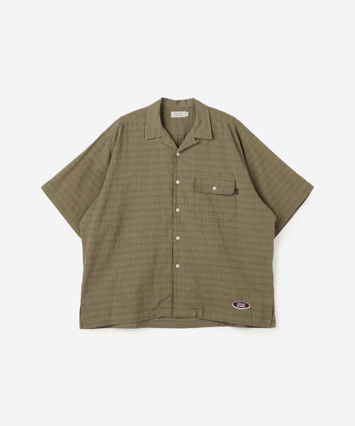 トップス SEDAN ALL-PURPOSE OPEN COLLAR S/S SHIRT SEDAN ALL-PURPOSE (セダンオールパーパス) Gingham Plaid Open