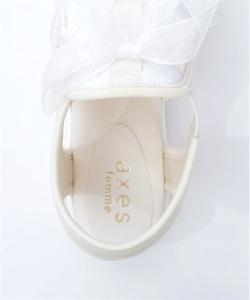 axesfemmeリボン使いスニーカーサンダル リボン使いスニーカーサンダル | axes femme online shop -outlet-