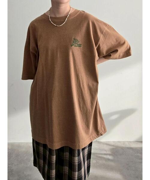 SM2（エスエムツー）の「food刺繍Tシャツ（Tシャツ/カットソー・レディース・オフホワイト/ブルー/チャコールグレー/イエロー/ブラウン・F）」の4枚目の写真