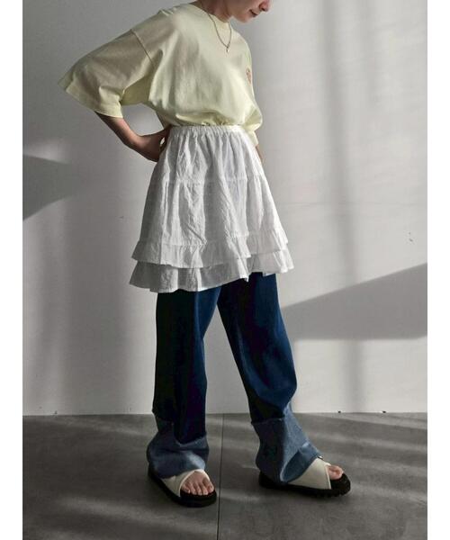 SM2（エスエムツー）の「food刺繍Tシャツ（Tシャツ/カットソー・レディース・オフホワイト/ブルー/チャコールグレー/イエロー/ブラウン・F）」の20枚目の写真