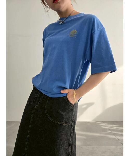 SM2（エスエムツー）の「food刺繍Tシャツ（Tシャツ/カットソー・レディース・オフホワイト/ブルー/チャコールグレー/イエロー/ブラウン・F）」の17枚目の写真