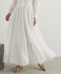 Libra Cue | シアーロングギャザースカート(スカート)