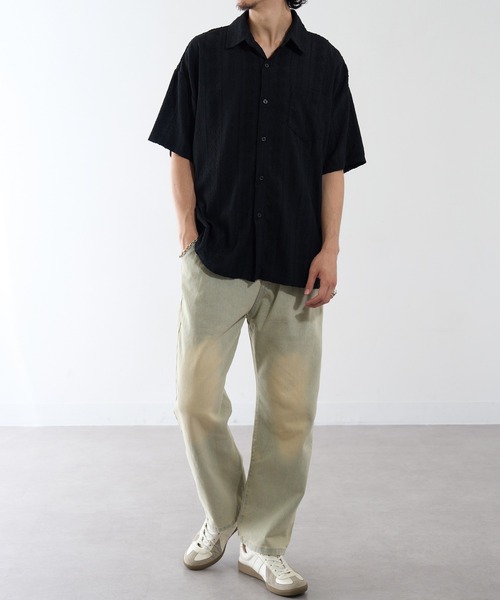 HAUS（ハウス）の「【HAUS】加工デニム ABM21633（デニムパンツ・メンズ・サックスブルー/ブラック・M/L）」の9枚目の写真