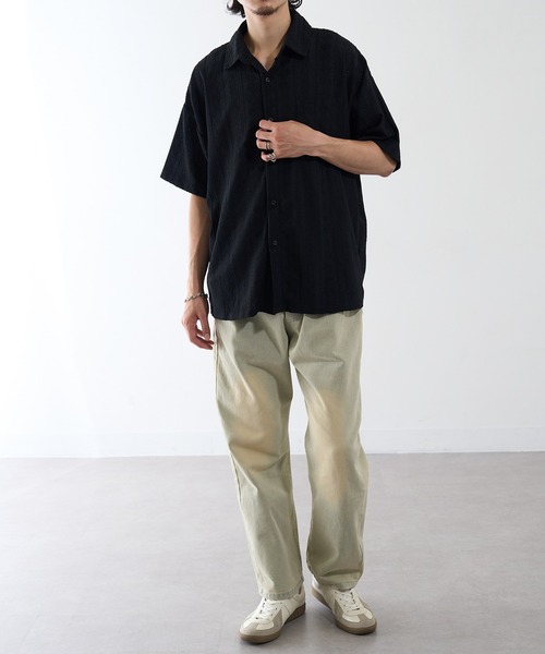HAUS（ハウス）の「【HAUS】加工デニム ABM21633（デニムパンツ・メンズ・サックスブルー/ブラック・M/L）」の10枚目の写真