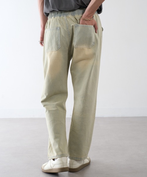 HAUS（ハウス）の「【HAUS】加工デニム ABM21633（デニムパンツ・メンズ・サックスブルー/ブラック・M/L）」の8枚目の写真