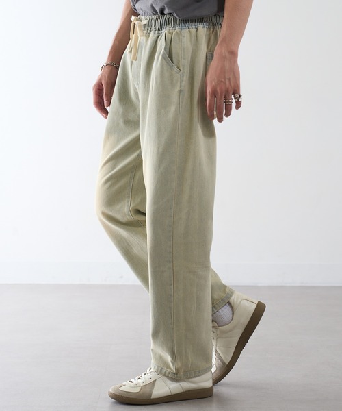 HAUS（ハウス）の「【HAUS】加工デニム ABM21633（デニムパンツ・メンズ・サックスブルー/ブラック・M/L）」の7枚目の写真