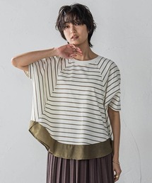 MAYSON GREY（メイソングレイ）の「ドライコットン裾ドッキングドルマンプルオーバー≪洗濯機で洗える≫（Tシャツ/カットソー）」