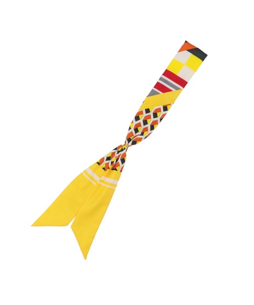 TOKYO SHIRTS（トウキョウシャツ）の「プリント リング付きスカーフ（バンダナ/スカーフ・レディース・グレー/ネイビー系/パープル/イエロー系・FREE）」の14枚目の写真