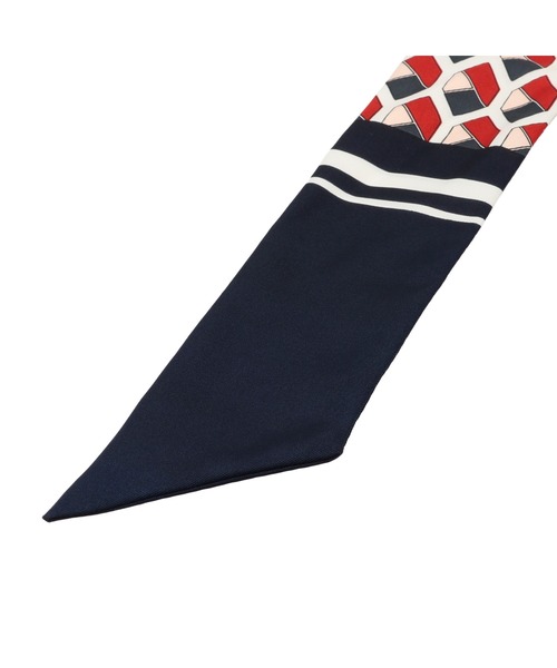 TOKYO SHIRTS（トウキョウシャツ）の「プリント リング付きスカーフ（バンダナ/スカーフ・レディース・グレー/ネイビー系/パープル/イエロー系・FREE）」の10枚目の写真