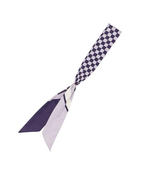 TOKYO SHIRTS（トウキョウシャツ）の「プリント リング付きスカーフ（バンダナ/スカーフ・レディース・グレー/ネイビー系/パープル/イエロー系・FREE）」の11枚目の写真