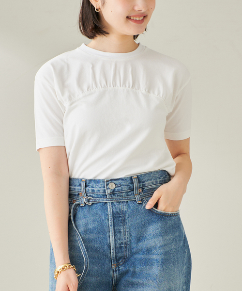 ワシテンジクギャザーT（Tシャツ/カットソー）｜Plage