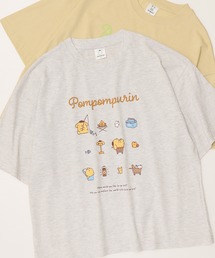【Sanrio/サンリオ】天竺 WIDEシルエット ワンポイント刺繍/プリント/レトロ 半袖Tシャツ