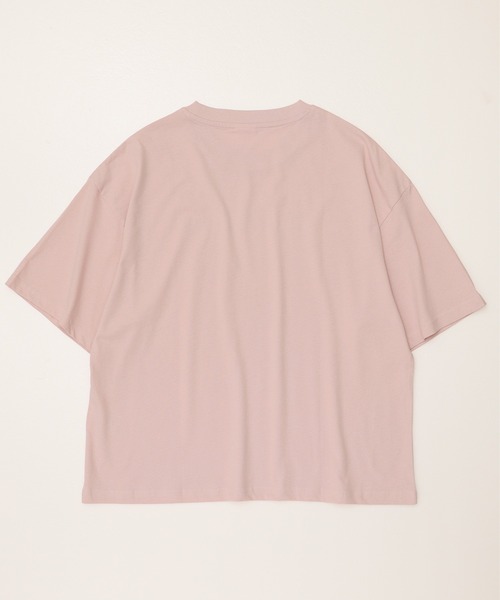 sanrio(サンリオ)の「【Sanrio/サンリオ】天竺 WIDEシルエット ワンポイント刺繍/プリント/レトロ 半袖Tシャツ(Tシャツ/カットソー・レディース・レッド系/ライトグリーン/ブラック/サックスブルー/イエロー/ネイビー/ライトピンク/オートミール・M/L)」の16枚目の写真