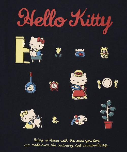 sanrio(サンリオ)の「【Sanrio/サンリオ】天竺 WIDEシルエット ワンポイント刺繍/プリント/レトロ 半袖Tシャツ(Tシャツ/カットソー・レディース・レッド系/ライトグリーン/ブラック/サックスブルー/イエロー/ネイビー/ライトピンク/オートミール・M/L)」の20枚目の写真