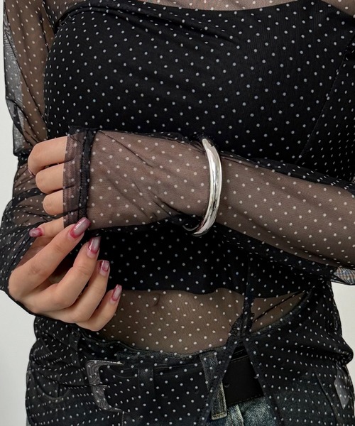 LINFA　（リンファ）の「シンプル　ボリュームメタルバングル（バングル/リストバンド・レディース・ゴールド/シルバー・FREE）」の10枚目の写真