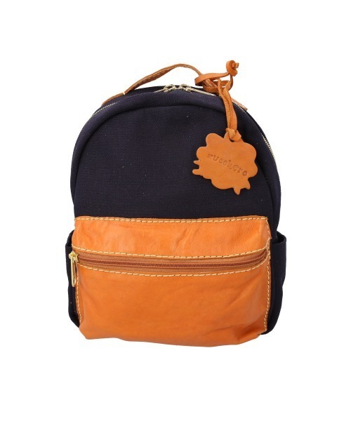 zucchero（ズッケロ）の「zucchero キャンバスxカウレザー リュック（バックパック/リュック・レディース・ブラウン/ネイビー/カーキ・FREE）」の2枚目の写真