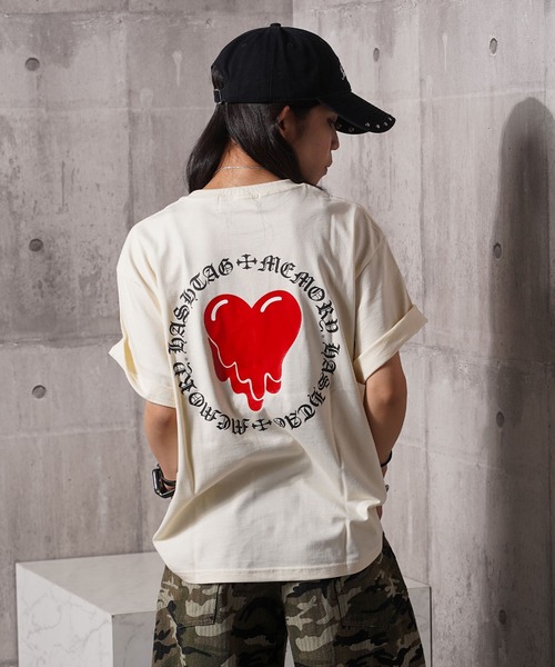 love again プリント Tシャツ 半袖 Love._.affair 半袖 アメカジTシャツ プリントTシャツ バイカーTシャツ
