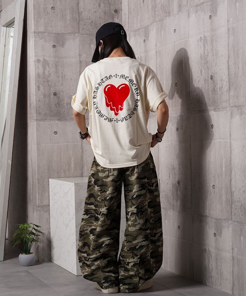 #MEMORY(メモリー)の「【MEMORY】ドリップハート 半袖 Tシャツ / Drip Heart Short Sleeve Tee(Tシャツ/カットソー・メンズ・ブラック/アイボリー/ホワイト・M/L/XL)」の20枚目の写真