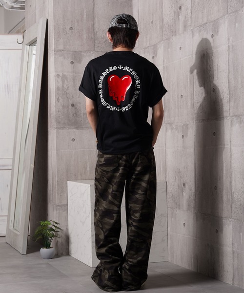 MEMORY】ドリップハート 半袖 Tシャツ / Drip Heart Short Sleeve Tee