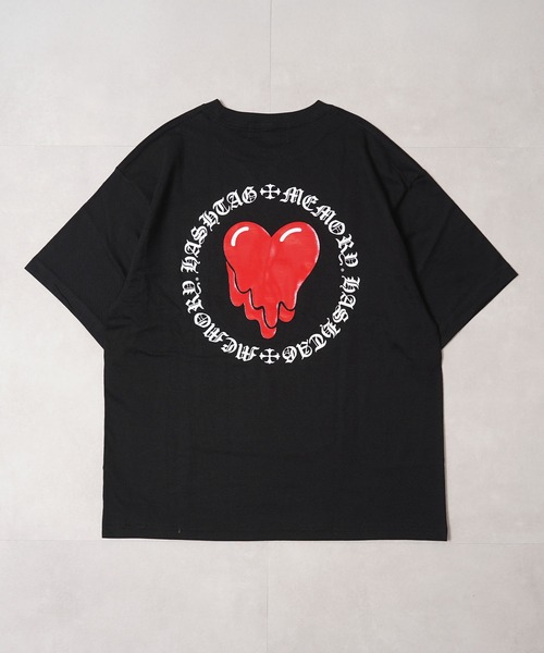 #MEMORY(メモリー)の「【MEMORY】ドリップハート 半袖 Tシャツ / Drip Heart Short Sleeve Tee(Tシャツ/カットソー・メンズ・ブラック/アイボリー/ホワイト・M/L/XL)」の22枚目の写真