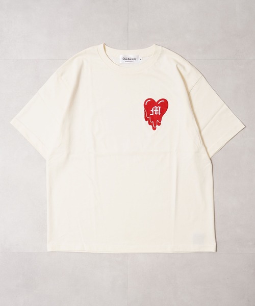 #MEMORY(メモリー)の「【MEMORY】ドリップハート 半袖 Tシャツ / Drip Heart Short Sleeve Tee(Tシャツ/カットソー・メンズ・ブラック/アイボリー/ホワイト・M/L/XL)」の15枚目の写真